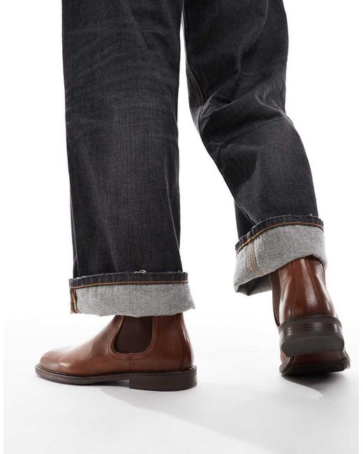 ASOS Blue Chelsea Boots for men