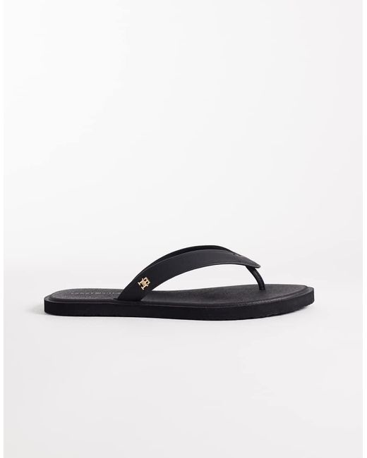 Tommy Hilfiger Black Scandi Flip Flop