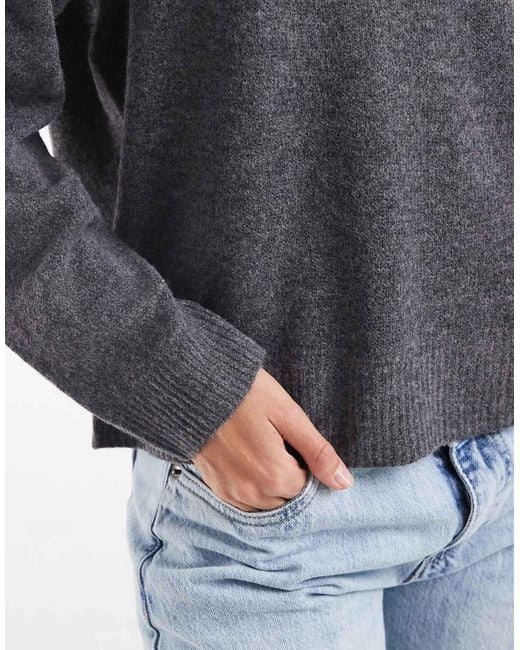 ONLY Gray O-neck Knitted Jumper