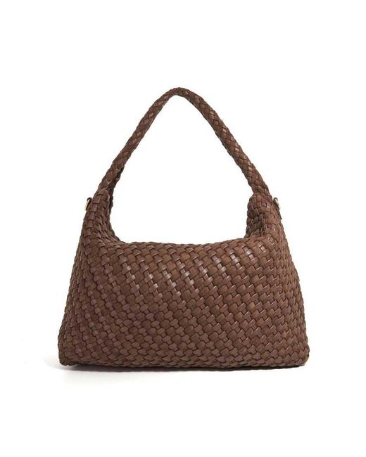 Dune Brown Deliberate L Shoulder Bag