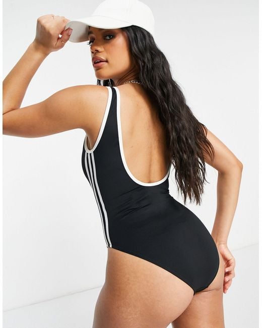 Adidas black bathing suit best sale