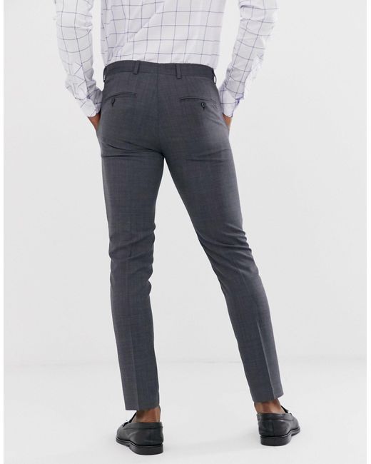 mens slim fit stretch formal trousers