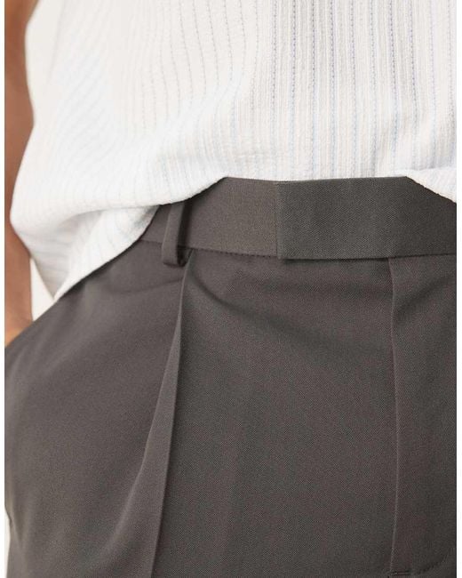 Pantalones De Vestir De Corte Tapered Holgado Con Pinzas De ASOS de hombre de color Natural