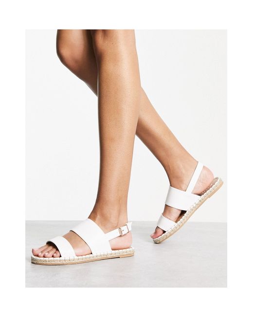 Margot - sandales style espadrilles Raid en coloris White