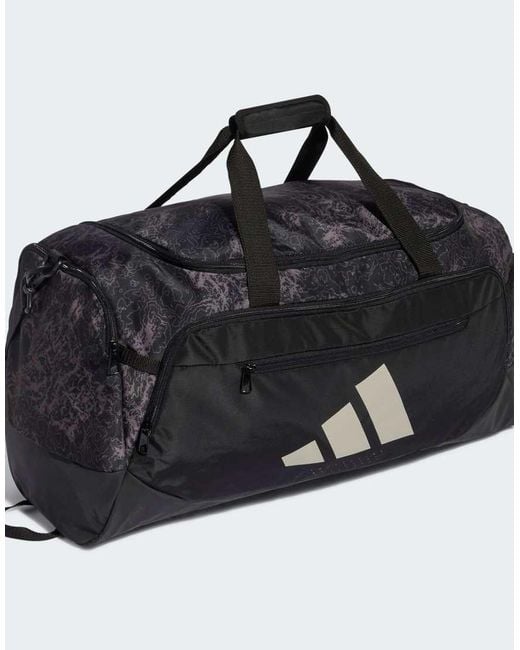 Adidas Originals Black Training Defender Graphic Duffle Bag Medium