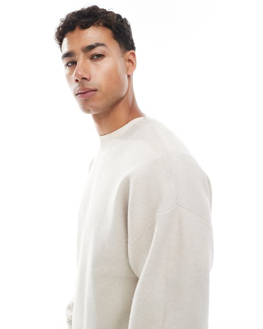 Pull ras Jack & Jones pour homme en coloris White