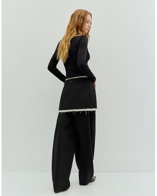 Pull&Bear Black High Neck Top