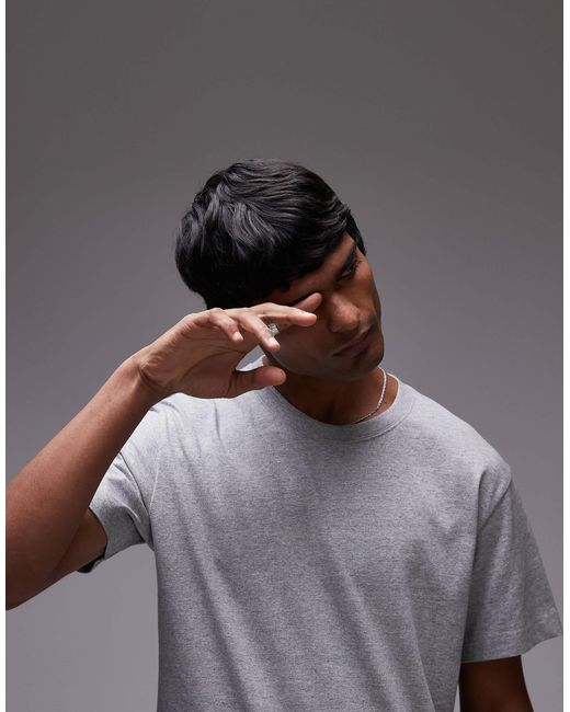 ARKET – schweres t-shirt aus jersey in Gray für Herren