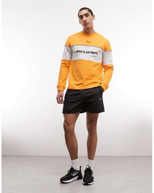 PUMA Orange Mclaren Racing Relaxed Sweatshirt for men