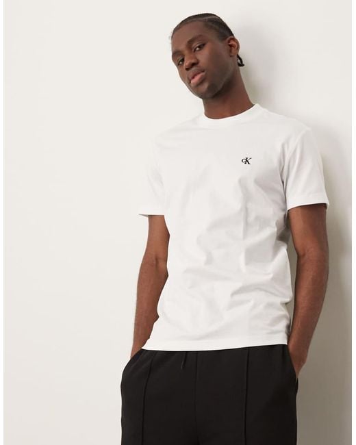 Calvin Klein White Premium Heavyweight T-shirt for men