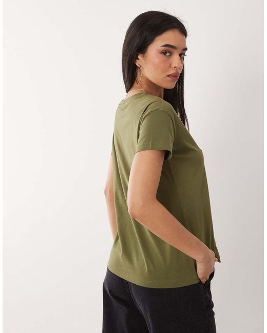 ARMANI EXCHANGE Green Patch Logo T-shirt