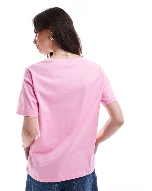 T-shirt ras ONLY en coloris Pink