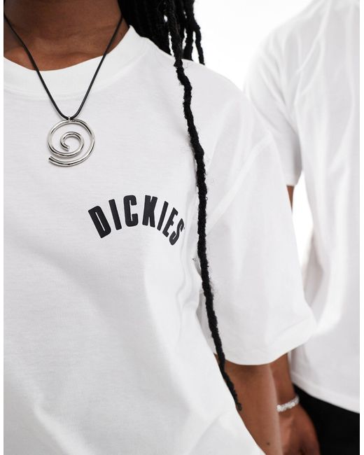 Dickies White Dendron Short Sleeve Back Print T-shirt