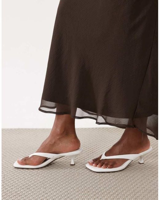 Vila White Chiffon Maxi Skirt