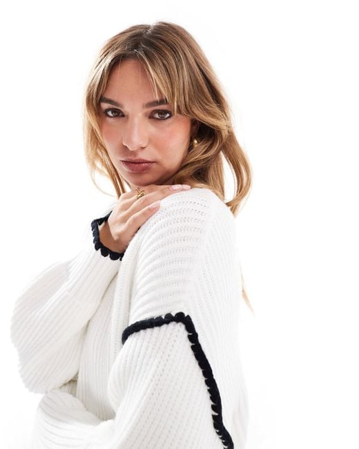 4th & Reckless White – strickpullover