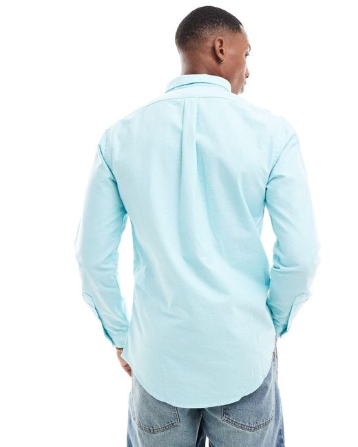 Polo Ralph Lauren Blue Icon Logo Oxford Shirt Slim Fit for men