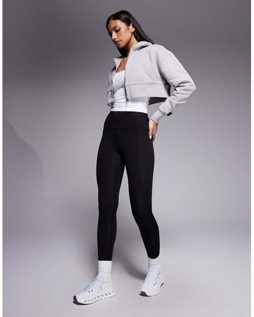 4505 Gray Icon Rest Day Heavyweight 440gsm Cotton Zip Up Boxy Crop Hoodie