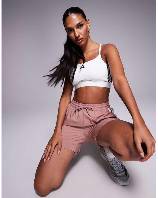 Adidas Originals White Adidas Training Hyperglam Bralette