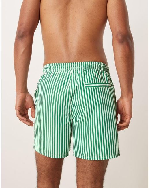 Calvin Klein Green Drawstring Waist Swim Short for men