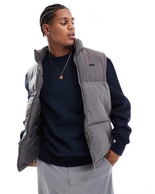 Pull&Bear Blue Puffer Gilet for men