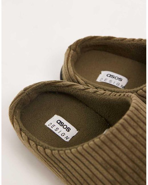 ASOS Green Mule Slippers for men