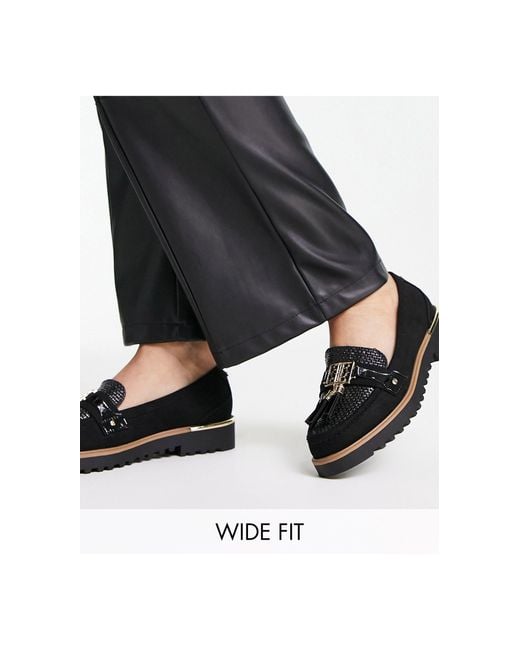 River island wide fit loafers sale