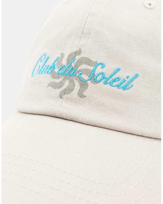 Pull&Bear White Club Du Soleil Cap for men
