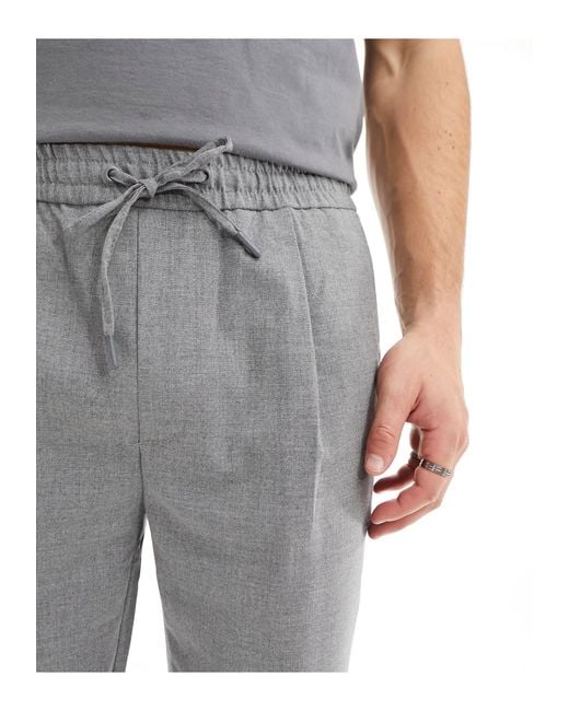 Pantaloni sartoriali grigi di Pull&Bear in Gray da Uomo