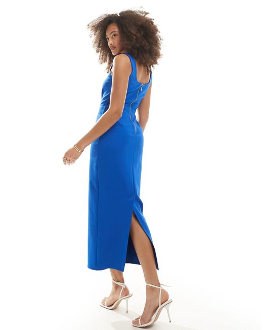 Closet Blue – wadenlanges bleistiftkleid