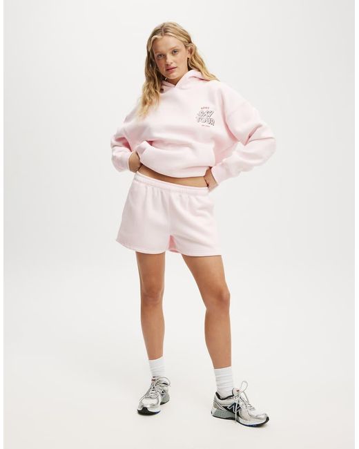 Cotton On Natural Plush Essential Gym Short