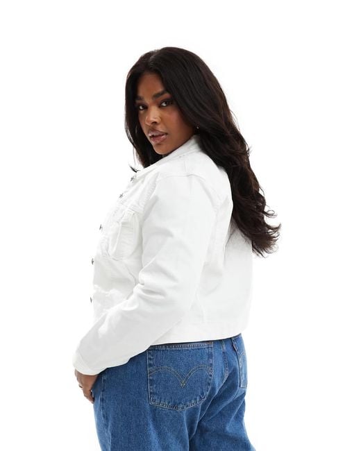 ONLY White Denim Jacket