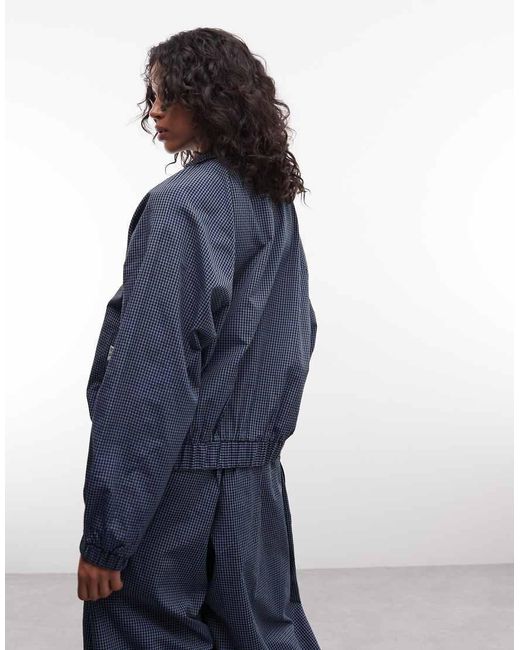 Collusion Blue Xl baggy Nylon Track Jacket