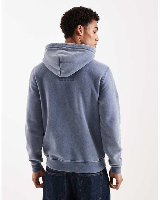 Hollister Blue Laguna Surf Front Graphic Hoodie for men