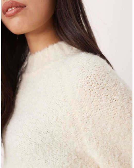 Glamorous Natural Oversized baggy Fit Knit Sweater