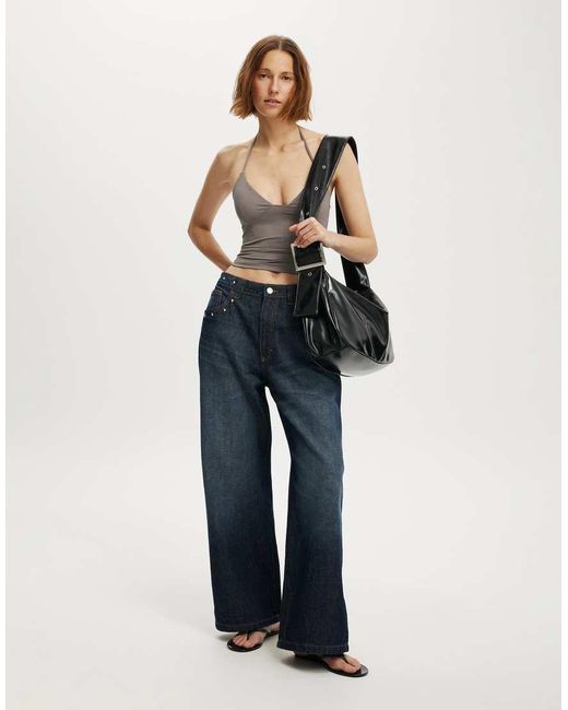 Cotton On Blue Low Super Baggy Jean