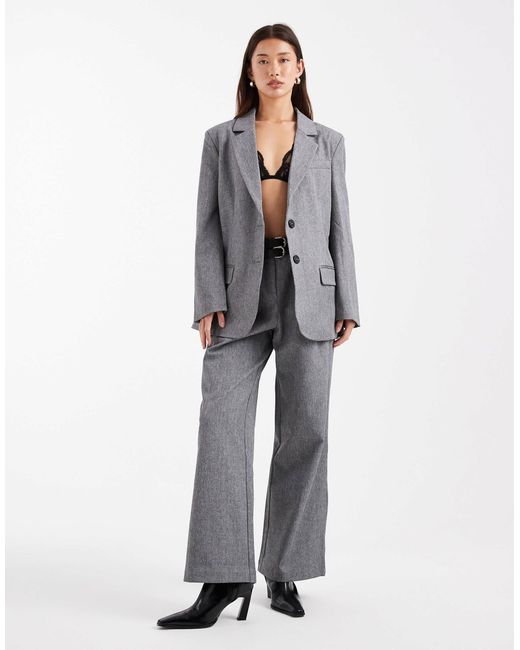 4th & Reckless Gray – oversize-blazer