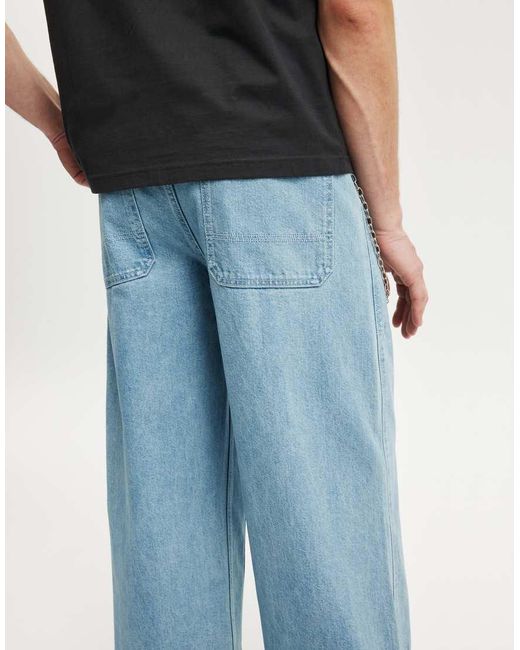 Cotton On Blue Cotton On Super Baggy Balloon Jean for men
