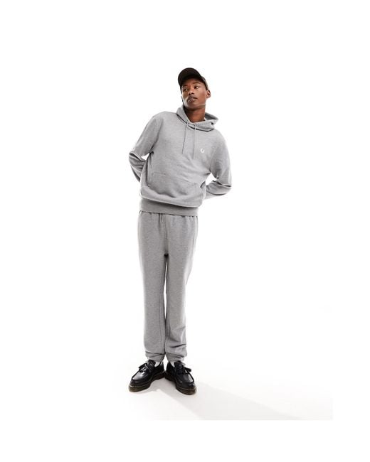 Fred Perry Gray Loopback Sweatpants for men
