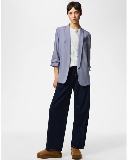 Pieces Blue Blazer