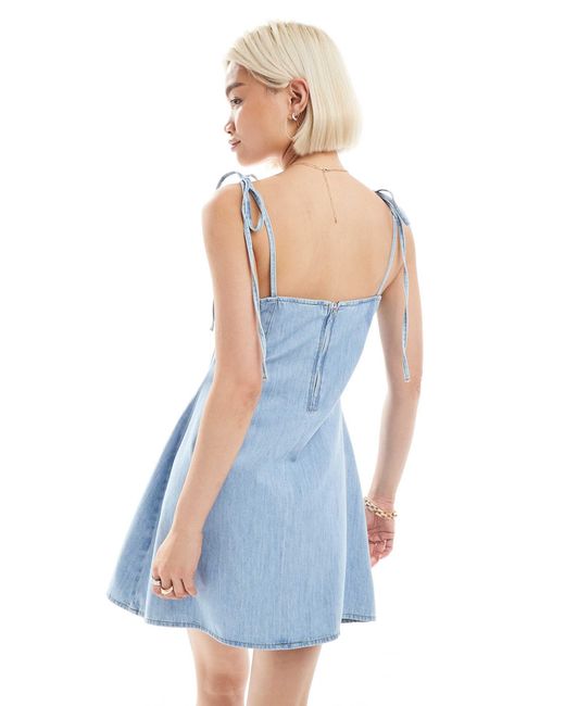 ASOS Blue – jeans-minikleid