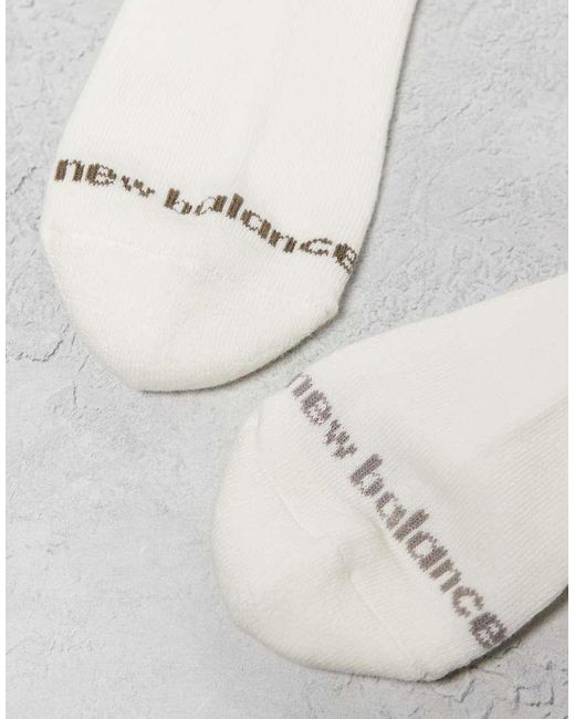 New Balance Gray Everyday Stripe Midcalf Sock for men