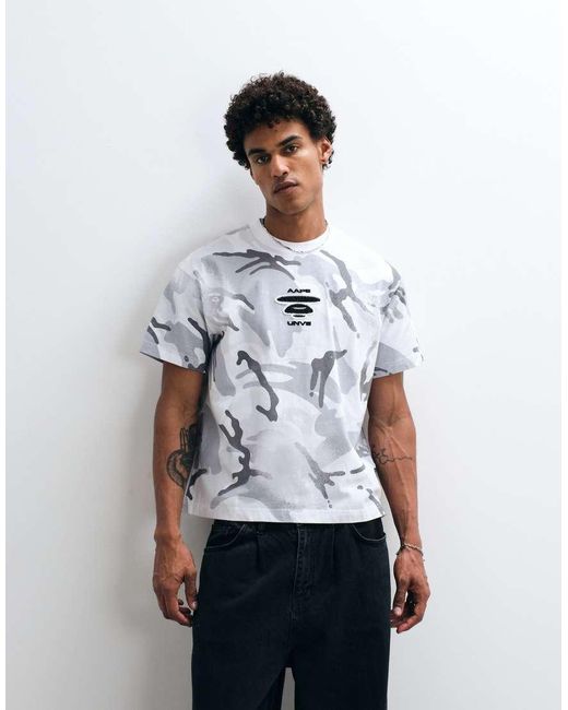 Aape By A Bathing Ape White Aape By A Bathing Ape Oversized T-shirt for men