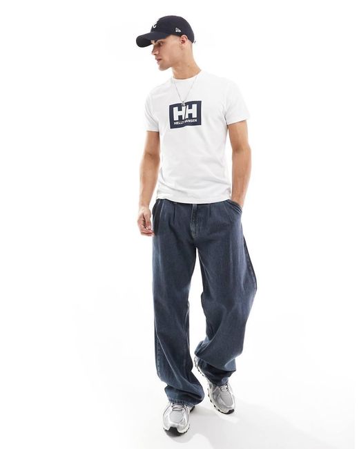 Helly Hansen White Hh Box T-Shirt for men