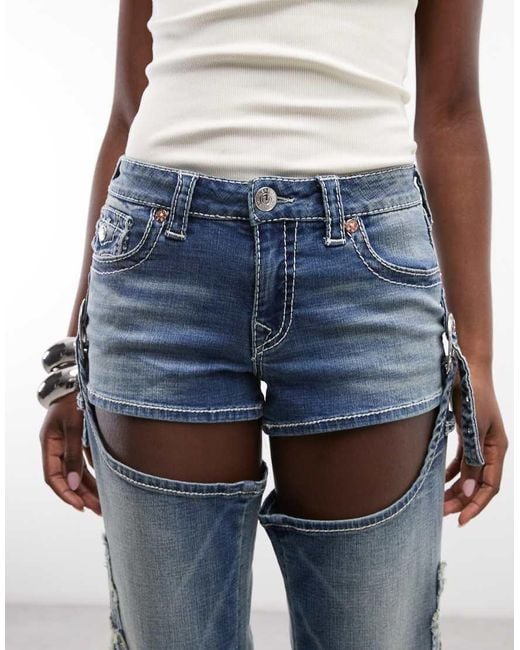TRUE RELIGION Western Detachable Denim Chaps in Blue | Lyst UK