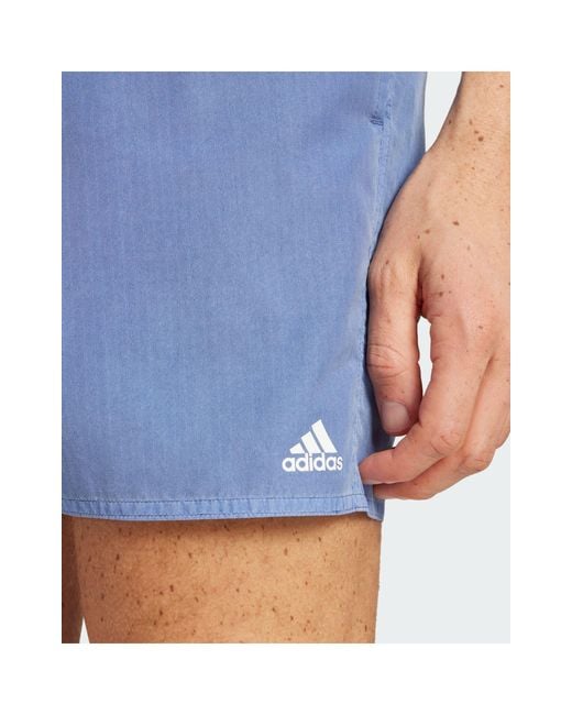 Adidas Originals Blue Washed Out Cix Swim Shorts for men