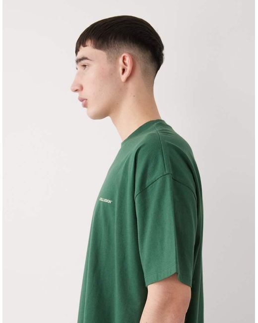 Collusion Green Logo T-shirt for men