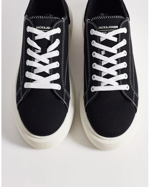 Jack & Jones Blue Canvas Trainer for men