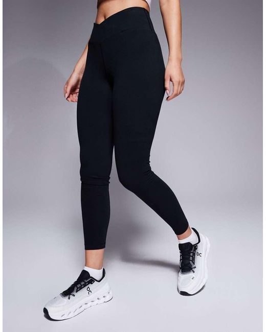 ASOS Blue Hourglass Wrap Waist Yoga legging