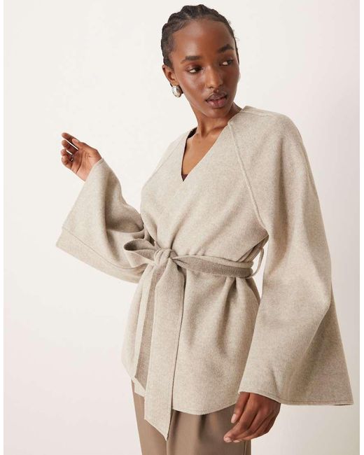 Jdy Natural Wide Sleeve Drapy Jacket