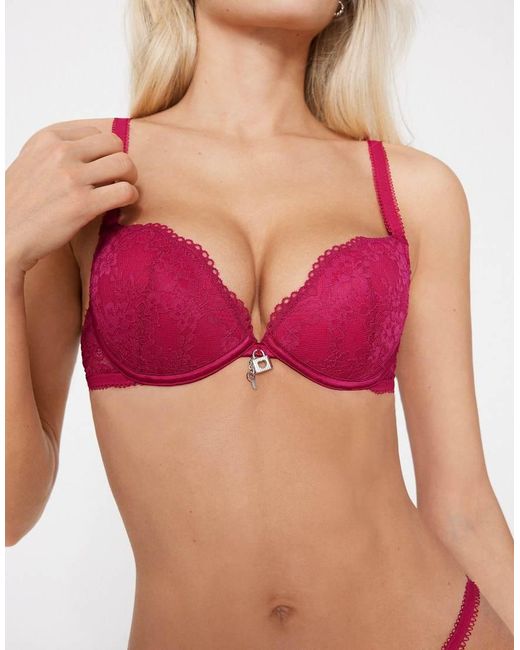 Tezenis Red Venice Secret Love Padded Push-Up Bra